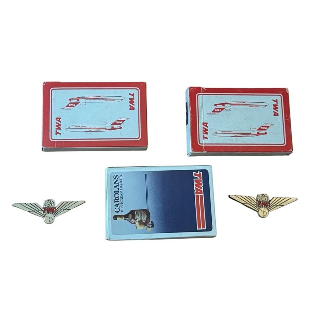 VTG Trans World Airlines TWA Playing Cards Deck Carolans Irish Creek Wings